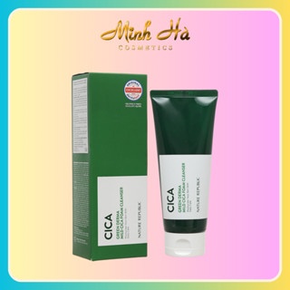 Sữa rửa mặt Nature Republic Green Derma Mild Cica Foam Cleanser 150ml giúp làm sạch và cấp ẩm cho da
