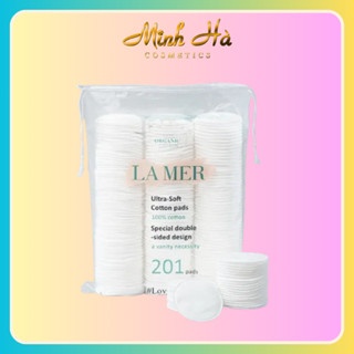 Bông tẩy trang La Mer 201 pads 100% cotton mềm mịn