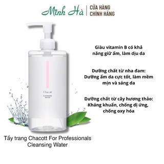 Nước tẩy trang Chacott Nhật 500ml tẩy trang đa năng, dịu nhẹ cho mọi loại da