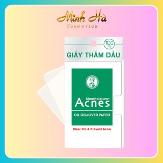 Giấy thấm dầu Acnes Oil Remover Paper 100 tờ không làm trôi lớp trang điểm