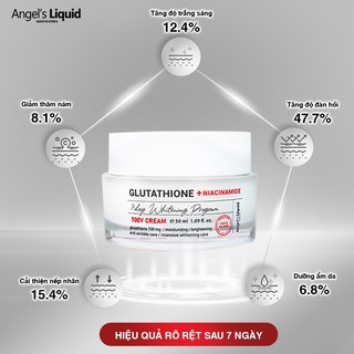 Kem dưỡng Angel's Liquid Glutathione Plus Niacinamide 7Day Whitening Program V-Cream 50ml dưỡng trắng vượt trội