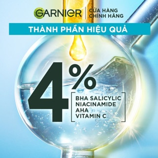 Serum Garnier Bright Complete Anti-Acnes Booster 30ml giảm mụn mờ thâm