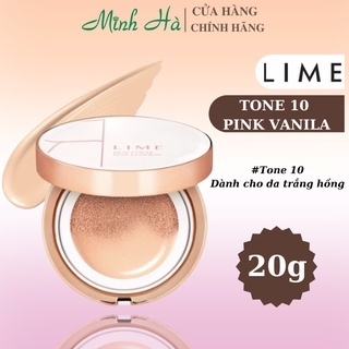 Phấn nước kiềm dầu Lime Real Cover Pink Cushion SPF50+ PA+++ 20g da dầu và hỗn hợp thiên dầu che phủ hoàn hảo