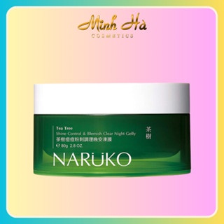 Mặt nạ ngủ Naruko Tea Tree Shine Control Blemish Clear Night Gelly 80g cấp ẩm chuyên sâu