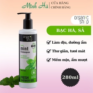 Sữa tắm Organic Shop dạng gel 280ml giúp nuôi dưỡng làn da mềm mại