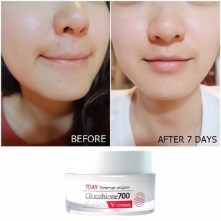 Kem dưỡng trắng Angel's Liquid 7Day Whitening Program Glutathione 700 V-Cream 50ml trắng da, mờ thâm nám