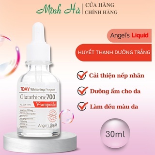 Serum dưỡng trắng Angel’s Liquid Glutathione+ Niacinamide/7Day Whitening Program 700V Ampoule 30ml giảm nếp nhăn giúp da săn chắc
