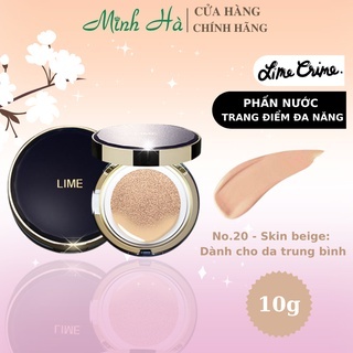 Phấn nước Lime V Collagen Ample Cushion SPF 50+ PA+++ 10g dưỡng ẩm, chống lão hóa, che phủ cao