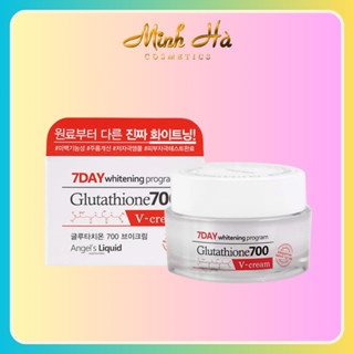 Kem dưỡng trắng Angel's Liquid 7Day Whitening Program Glutathione 700 V-Cream 50ml trắng da, mờ thâm nám