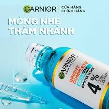 Serum Garnier Bright Complete Anti-Acnes Booster 30ml giảm mụn mờ thâm