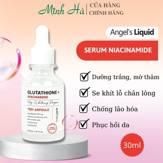 Serum dưỡng trắng Angel’s Liquid Glutathione+ Niacinamide/7Day Whitening Program 700V Ampoule 30ml giảm nếp nhăn giúp da săn chắc