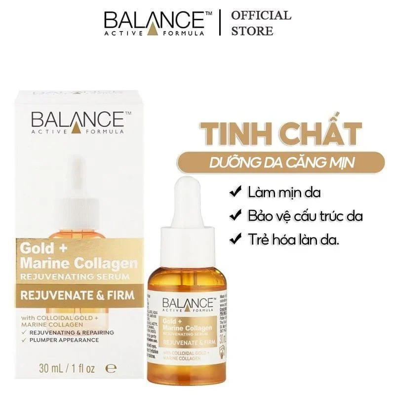 Serum Balance Vitamin C, Niacinamide, Hyaluronic 30/60ml giúp dưỡng ẩm, sáng da và chống lão hóa vượt trội