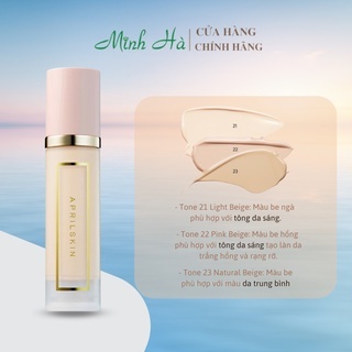 Kem nền April Skin Perfect Magic Cover Fit Foundation 10ml dưỡng ẩm lâu trôi dành cho da khô