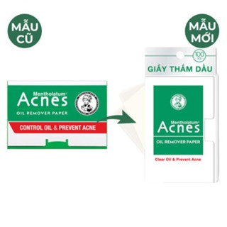 Giấy thấm dầu Acnes Oil Remover Paper 100 tờ không làm trôi lớp trang điểm