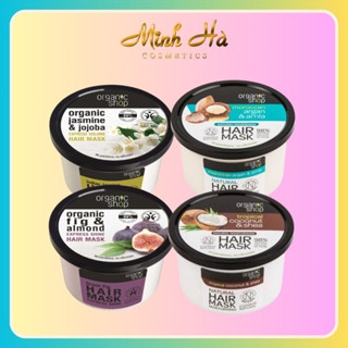 Mặt nạ hấp tóc Organic Shop Natural Hair Mask 250ml giúp phục hồi tóc hư tổn