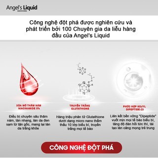 Kem dưỡng Angel's Liquid Glutathione Plus Niacinamide 7Day Whitening Program V-Cream 50ml dưỡng trắng vượt trội