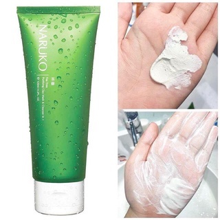 Sữa rửa mặt tràm trà Naruko Tea Tree Purifying Clay Mask & Cleanser 120g cho da dầu mụn làm sạch sâu, cân bằng dầu