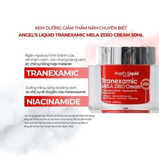 Kem dưỡng giảm thâm nám Angel's Liquid Tranexamic Mela Zero Cream 50ml dưỡng sáng và làm đều màu da