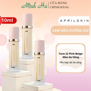 Kem nền April Skin Perfect Magic Cover Fit Foundation 10ml dưỡng ẩm lâu trôi dành cho da khô