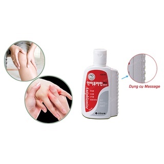 Dầu nóng xoa bóp Antiphlamine Hàn Quốc 100ml dạng kem, màu trắng sữa với mùi thơm bạc hà tươi mát cảm giác dễ chịu