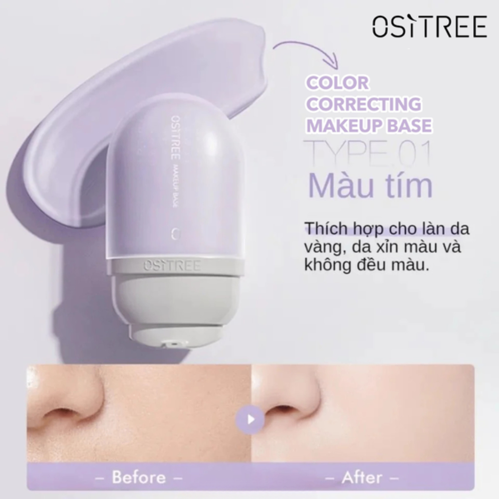 Kem lót OSÌTREE Color Correcting Makeup Base 32g hiệu chỉnh làn da cho lớp nền tự nhên
