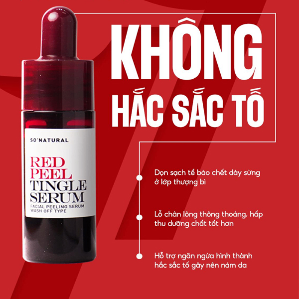 Serum tái tạo phục hồi da Red Peel Tingle 20ml/35ml tẩy tế bào chết hóa học, đẩy mạnh quá trình hồi phục da sau mụn