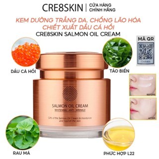 Kem dưỡng dầu cá hồi Cre8skin Salmon Oil Cream 80g dưỡng trắng da mờ thâm nám
