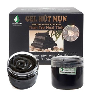 Gel hút mụn than tre Ngân Bình 50g loại bỏ bã nhờn làm sạch dầu thừa