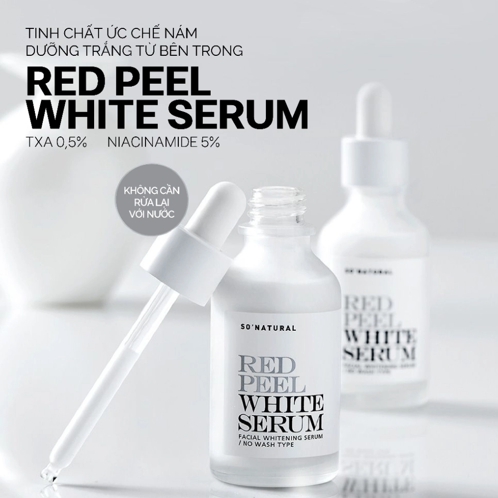 Tinh chất Red Peel White Serum 11/35ml làm sáng da ngừa thâm sạm