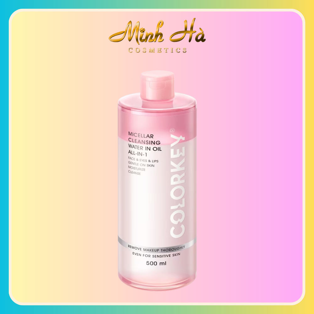 Nước tẩy trang Colorkey Micellar Cleansing Water In Oil All in 1 500ml