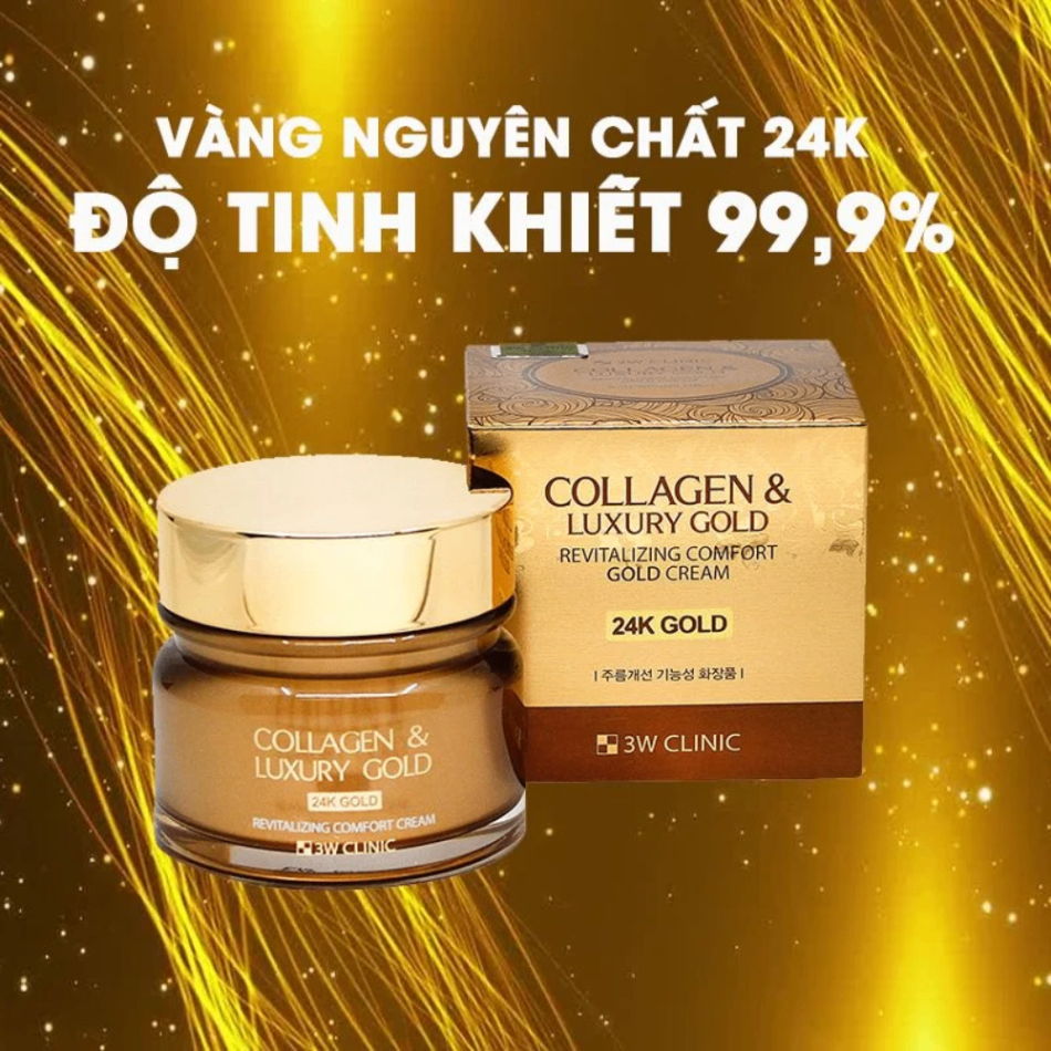 Kem dưỡng 3W Clinic Collagen & Luxury Gold Cream 100ml