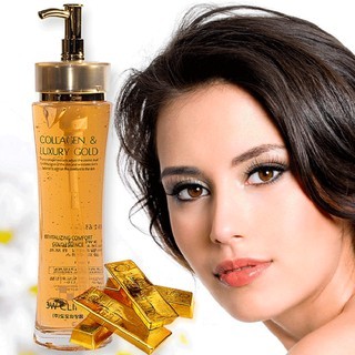Serum 3W Clinic Collagen And Luxury Gold 150ml giúp da bạn trắng hồng, mịn màng, se khít lỗ chân lông