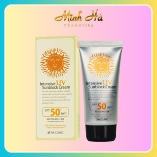 Kem chống nắng 3W Clinic Intensive UV Sunblock Cream SPF 50 PA+++ 70ml hiệu quả chống nắng vượt trội