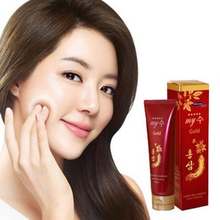 Sữa rửa mặt Hồng sâm My Jin Gold Korea Red Ginseng Foam Cleanser 130ml giữ ẩm làm trắng da