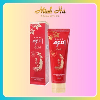 Gel tẩy da chết Nhân sâm My Gold Korea Red Ginseng Peeling Gel 130ml làm sáng da thông thoáng lỗ chân lông