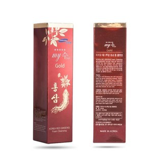 Sữa rửa mặt Hồng sâm My Jin Gold Korea Red Ginseng Foam Cleanser 130ml giữ ẩm làm trắng da