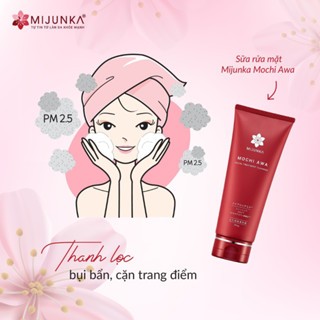 Sữa rửa mặt MIJUNKA Mochi Awa Facial Treatment Cleanser 200g lớp bọt mịn nhẹ nhàng làm sạch da
