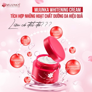 (Tặng kem chống nắng) Kem dưỡng trắng da mờ nám MIJUNKA Whitening Cream 50g nuôi dưỡng làn da trắng sáng mịn màng