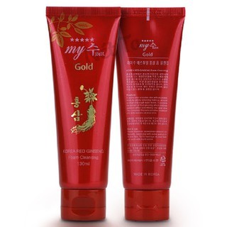 Sữa rửa mặt Hồng sâm My Jin Gold Korea Red Ginseng Foam Cleanser 130ml giữ ẩm làm trắng da