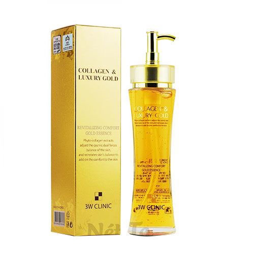 Serum 3W Clinic Collagen And Luxury Gold 150ml giúp da bạn trắng hồng, mịn màng, se khít lỗ chân lông