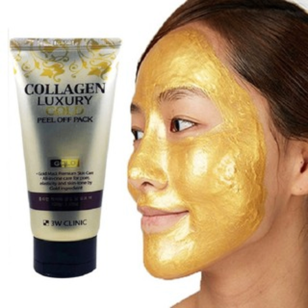Mặt nạ vàng 3W Clinic Collagen Luxury Gold Peel Off Pack 100g chống lão hóa và làm trắng da