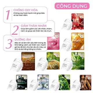 Mặt nạ giấy 3W Clinic Fresh Mask Sheet 23ml cung cấp độ ẩm dưỡng chất chuyên sâu