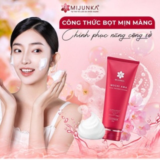 Sữa rửa mặt MIJUNKA Mochi Awa Facial Treatment Cleanser 200g lớp bọt mịn nhẹ nhàng làm sạch da