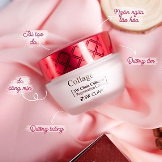 Kem dưỡng da 3W Clinic Collagen Regeneration Cream 60ml giúp dưỡng ẩm và chống lão hóa