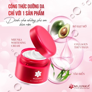 (Tặng kem chống nắng) Kem dưỡng trắng da mờ nám MIJUNKA Whitening Cream 50g nuôi dưỡng làn da trắng sáng mịn màng