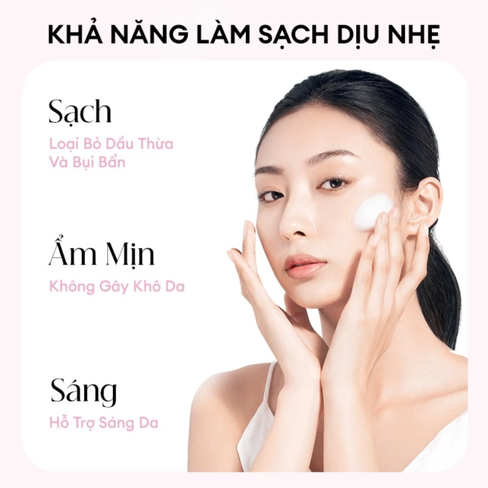Sữa rửa mặt Colorkey Luminous Lotus Brightening Clay Cleanser 20/100g làm sạch sâu hỗ trợ sáng da