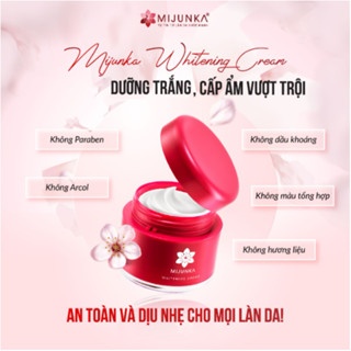(Tặng kem chống nắng) Kem dưỡng trắng da mờ nám MIJUNKA Whitening Cream 50g nuôi dưỡng làn da trắng sáng mịn màng