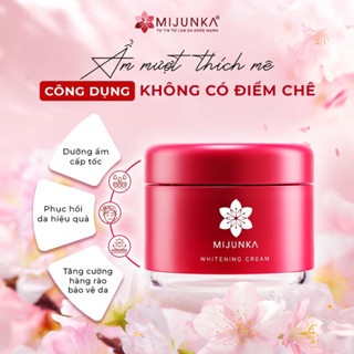 (Tặng kem chống nắng) Kem dưỡng trắng da mờ nám MIJUNKA Whitening Cream 50g nuôi dưỡng làn da trắng sáng mịn màng