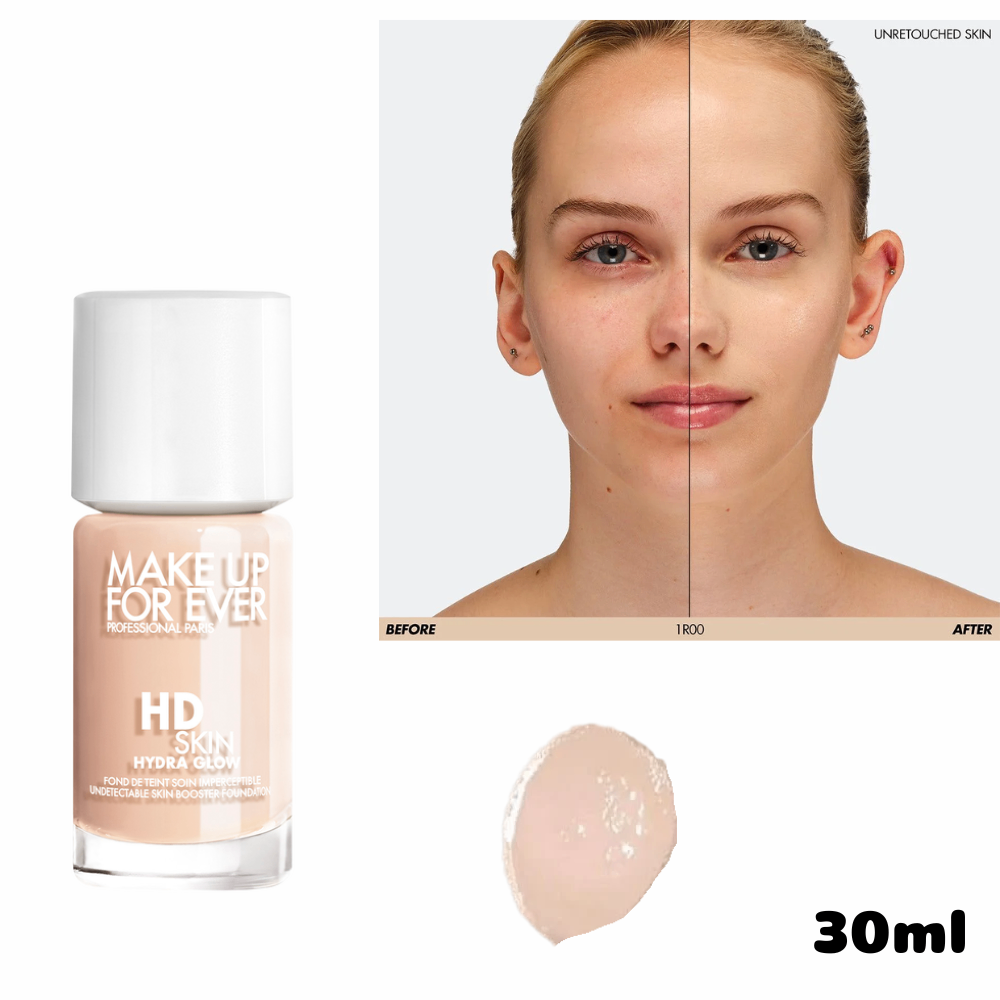Kem nền Make Up For Ever HD Skin 12/30ml lớp finish cực kì tự nhiên mỏng nhẹ, thoáng mặt