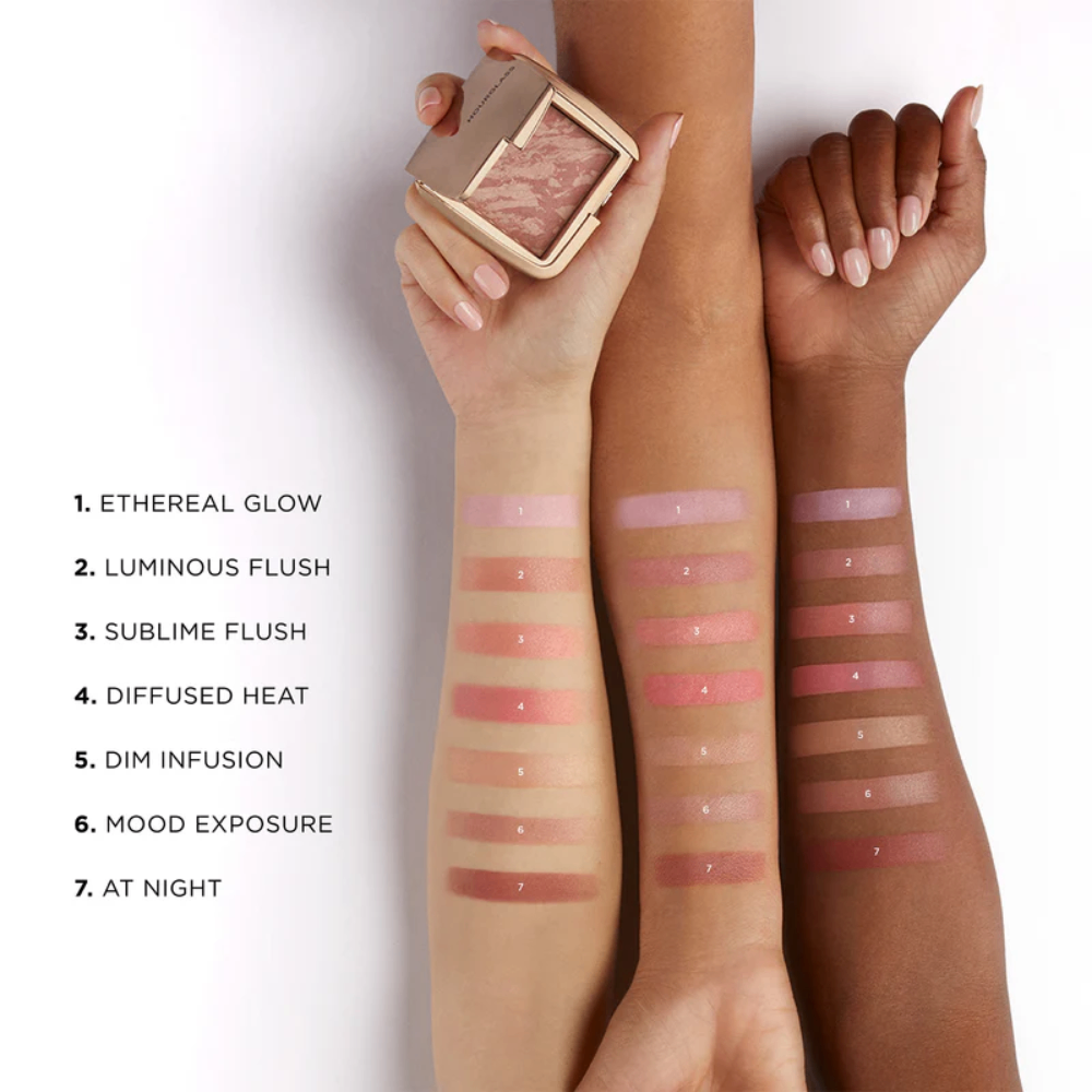 Phấn má hồng Hourglass Ambient Lighting Blush Limiere 1.3g Kết cấu mịn, dễ tán